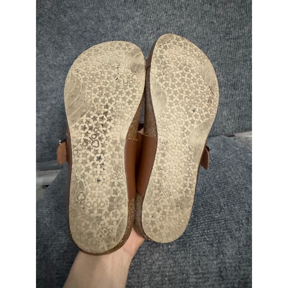 Yokono Ibiza 013 Brown Leather Thong Sandals Made in Spain Toe Loop Buckle 8 - Picture 7 of 9